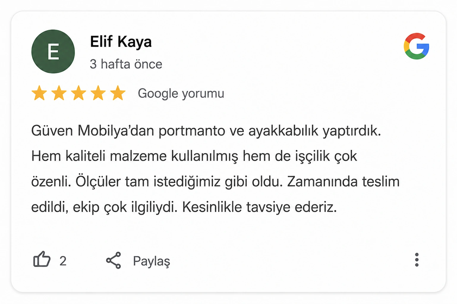 Google yorumu 4